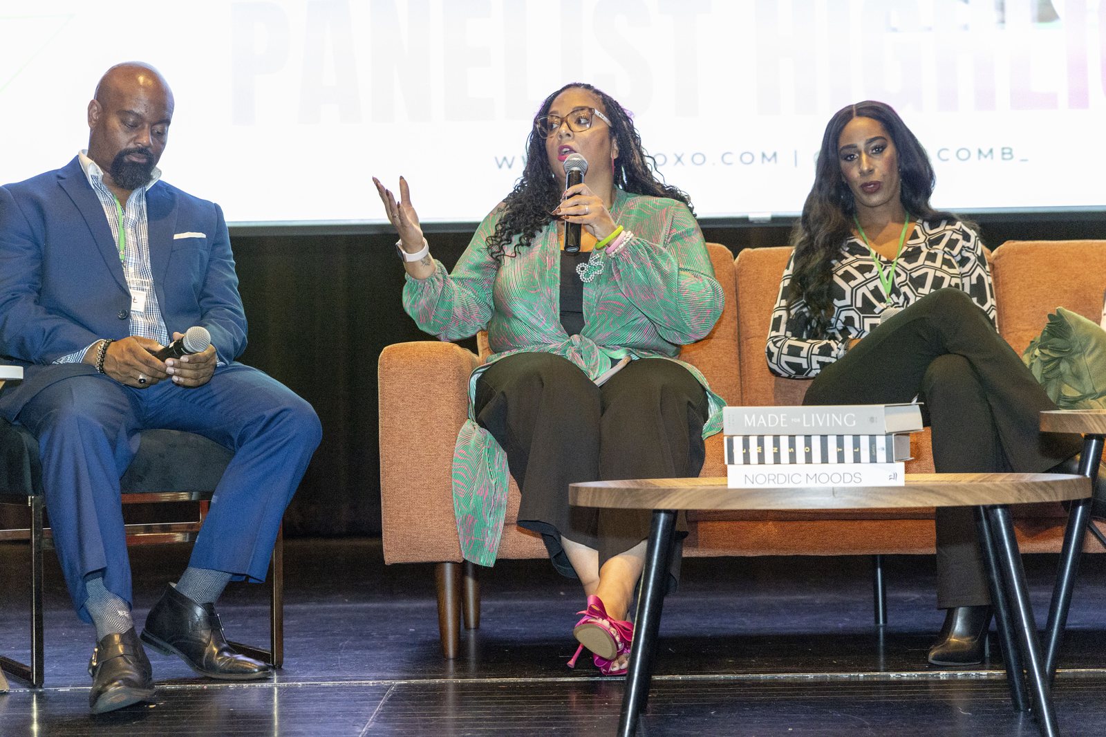 A panelist speaking during the 2024 entrepreneurship panel